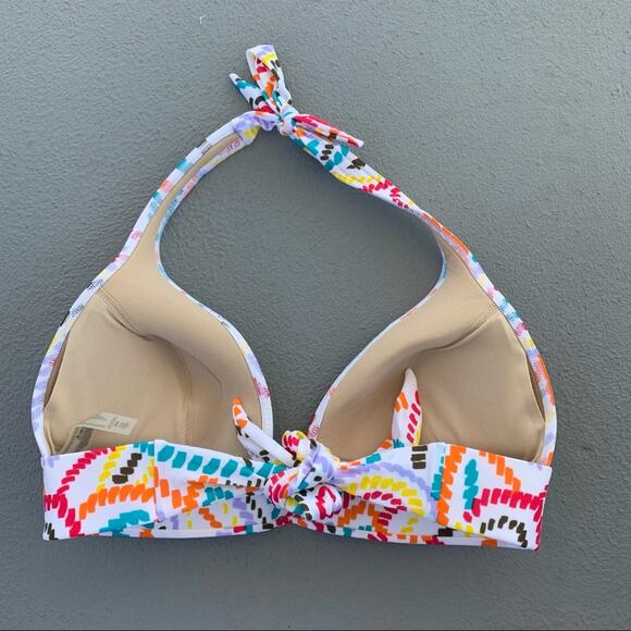 Victoria’s Secret bikini halter abstract floral MEDIUM - Picture 2 of 5